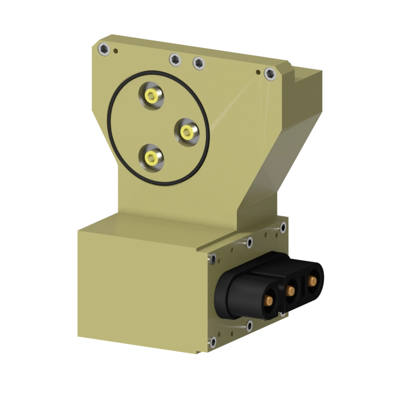 Robot-side view of the S-EM-R-E-HIKVROBI-01 tool changer for robot tool safety