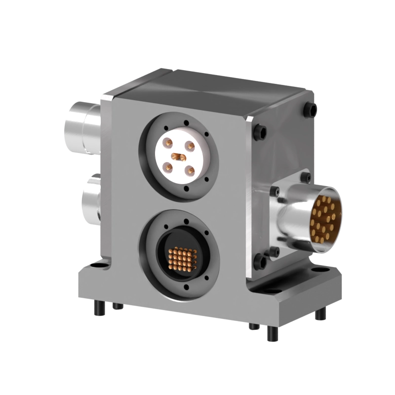 Robot-side view of the S-EM-R-E-IC6-6x25/A17/M23.19 tool changer for tool safety