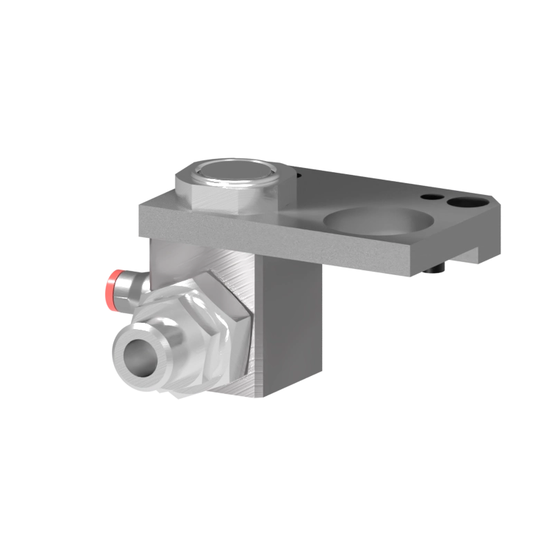Robot-side view of the S-EM-R-U-1VM16-1V6-CIP5 tool changer for tool safety