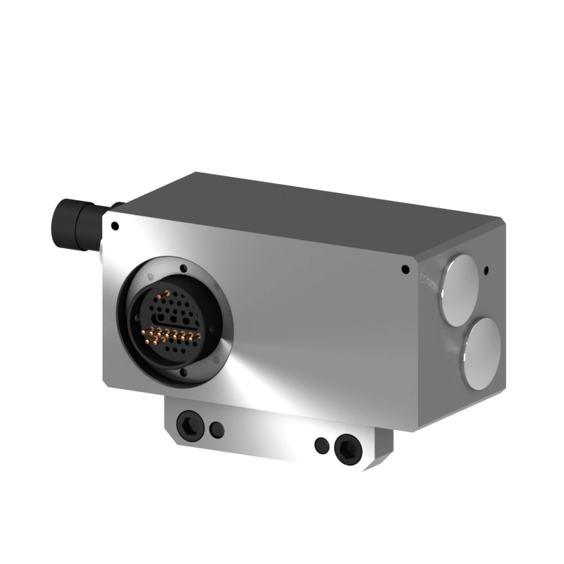 Robot-side view of the S-EM-T-E-SEL-3VS-V19-01 tool changer for tool safety