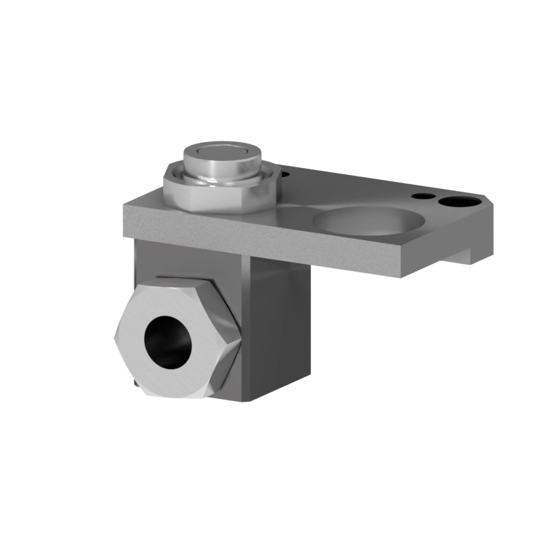 Robot-side view of the S-EM-T-U-1V1/4 tool changer for tool safety