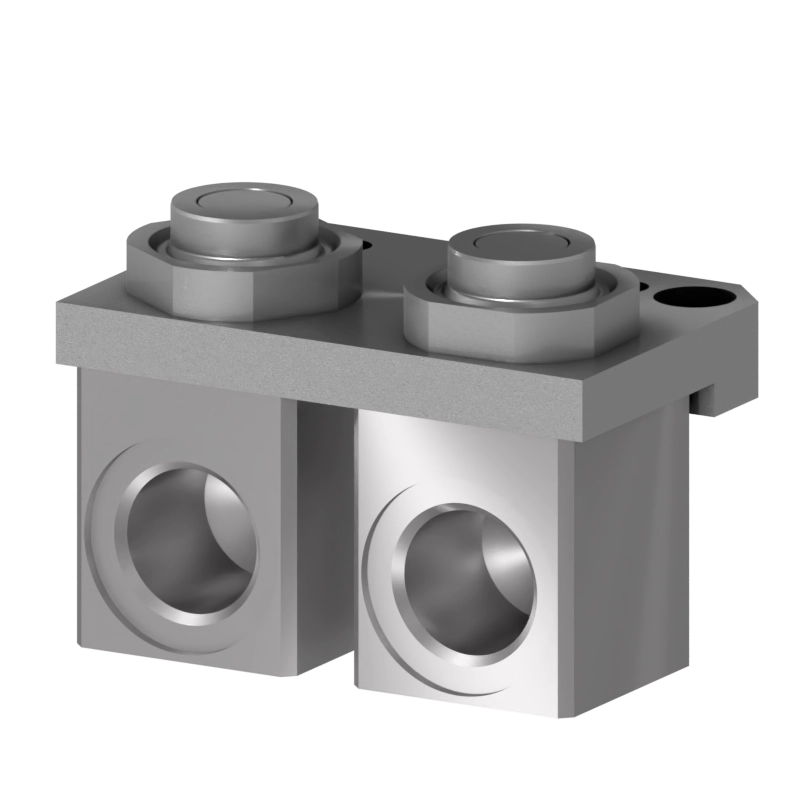 Robot-side view of the S-EM-T-U-2V1/2BS tool changer for tool