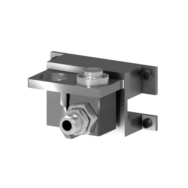 Robot-side view of the S-EM-T-U-SP-M16 tool changer for tool safety