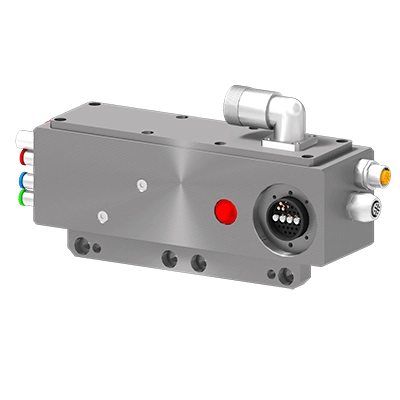 Robot-side view of the S.1-EM-R-E-SEL-L38-02-S tool changer for safety connection tool