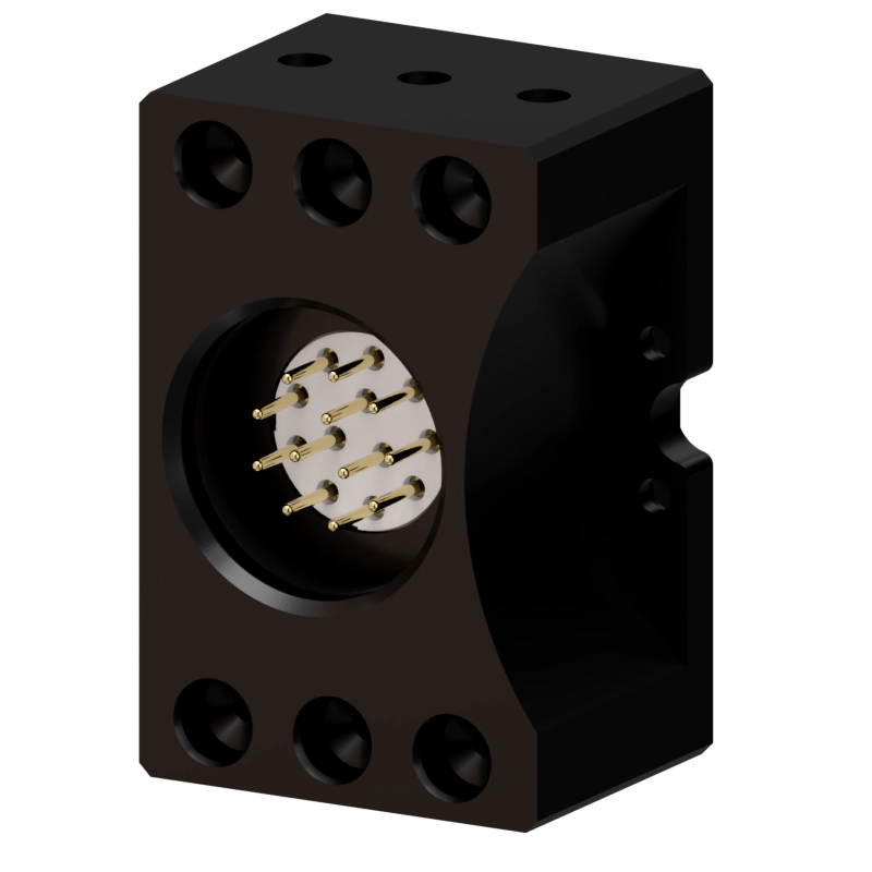 Robot-side view of the MEK063-6PM5-1E12 tool changer for tool quick connection robust