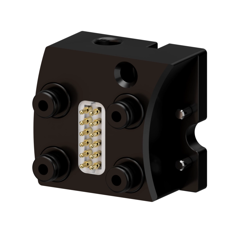 Tool-side view of the MEK063-R tool changer for robust tool quick connection