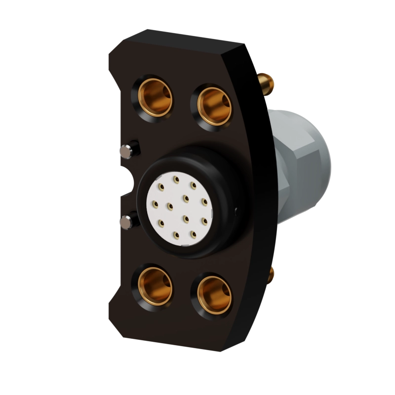 Tool-side view of the MEK080 tool changer for robust tool quick connection