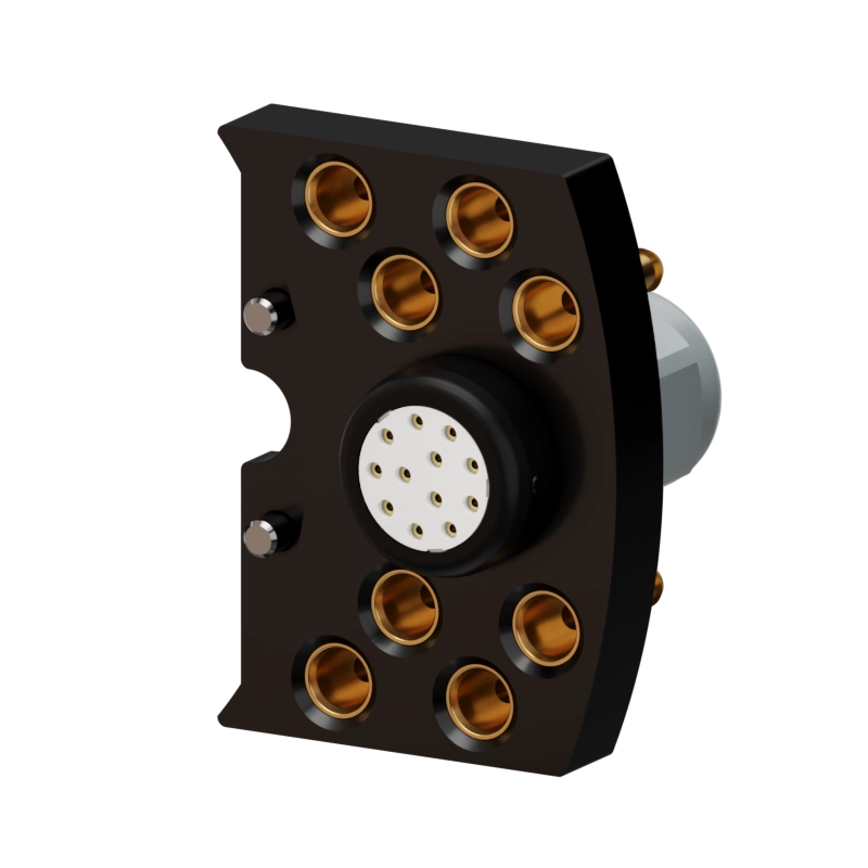 Tool-side view of the MEK100 tool changer for robust tool quick connection